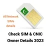 SIM Owner Details Pakistan