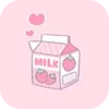 Cute Wallpaper Hearty Milk Theme