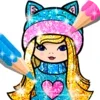 Colorir Glitter Jogo de Menina