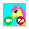 unicorn fake video call game