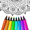 Mandala coloring book adults