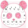 Glitter Pink Panda Keyboard Th