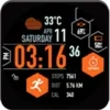 Hexane Digital Watch Face