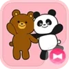 Cute Wallpaper Bear and Panda Theme