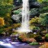 3D Autumn Waterfall