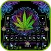 Neon Mandala Weed Keyboard Bac