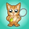 Cat Tennis Champion