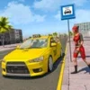 Superhero Taxi Simulator: Car Racing Stunts Games