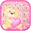 Teddy Bear Love Keyboard Background