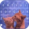 Cute Kitten Love Keyboard Back