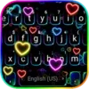 Neon Hearts Keyboard Theme