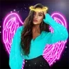 Neon Wings Photo Editor ???? Light Glow Effect