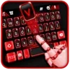 Black Red Tech Keyboard Theme