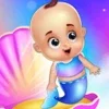 Newborn mermaid baby care game