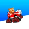 Cat Race Car Snow Drift Stunts