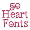 Hearts Fonts 50