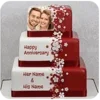 Name On Anniversary Cake Photo