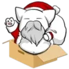 Flying Santa Cat