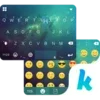 Green Galaxy Keyboard Theme