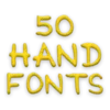 Hand Fonts 50