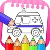 Vehicle Coloring &Drawing Book