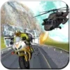 Gunship Thief Attack:Bike Race