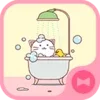 Cute Wallpaper Cat Bath Theme