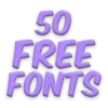 Free Fonts 50 Pack 25