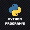 Python Programs