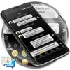 SMS Messages Metallic Silver