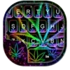 Glow Rasta Weed Keyboard Theme