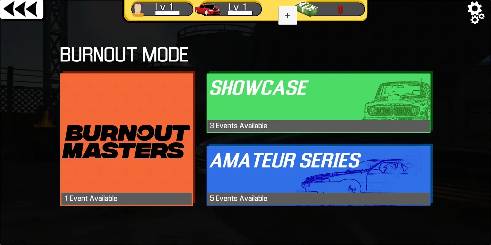 Burnout Masters for Android - Unique Driving Experience