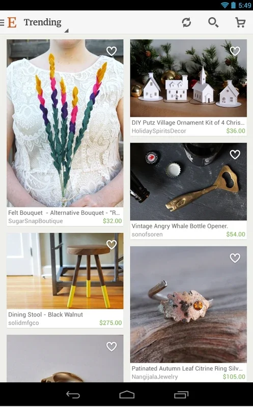 Etsy for Android: A Haven for Handmade and Vintage Items