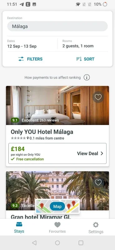 trivago for Android - Compare Hotel Prices in Europe