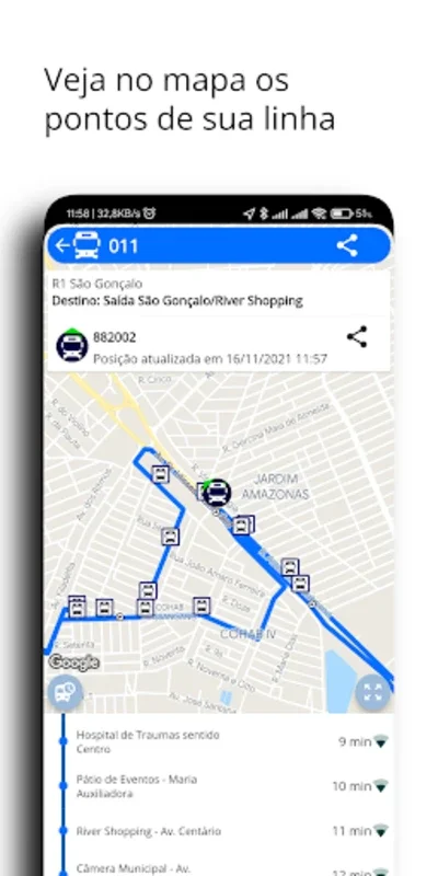 Siga Atlântico for Android - Real-Time Transport Info