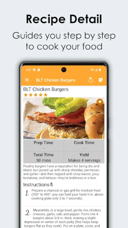 Burger Recipes Cookbook for Android: Delicious Offline Recipes