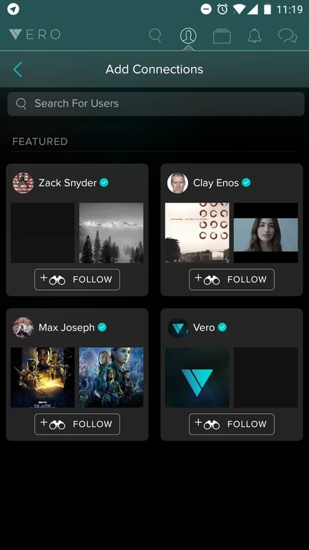 Vero for Android - A Social Network with Control