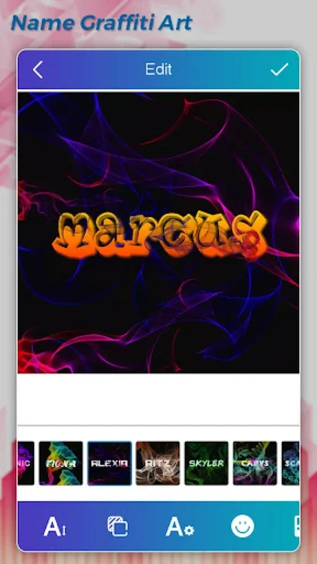 Graffiti Name Art - Smoke Art for Android: Create Unique Names