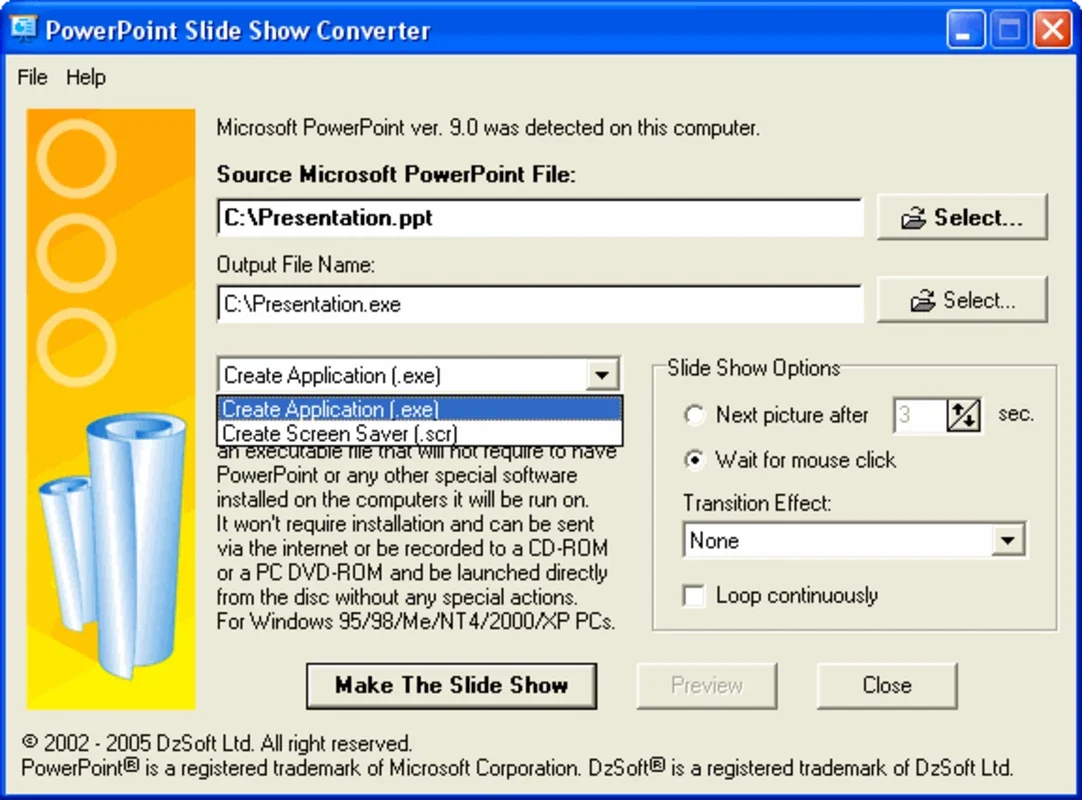 PowerPoint Slide Show Converter for Windows - Share Presentations Easily