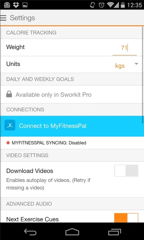 Sworkit for Android - Your Personal Fitness Companion