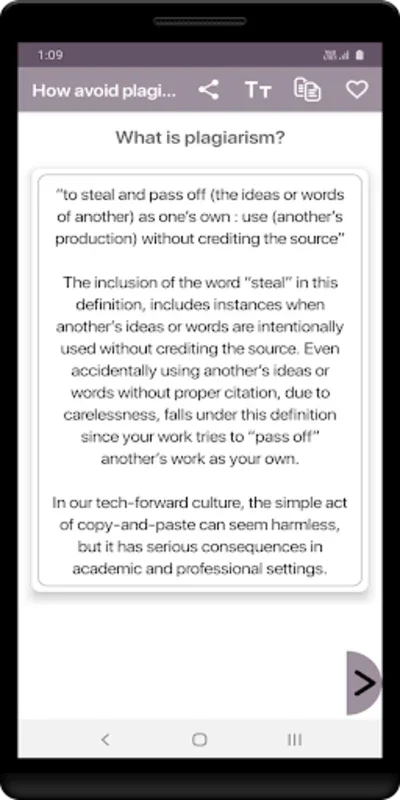 How avoid plagiarism for Android - Keep Your Writing Original