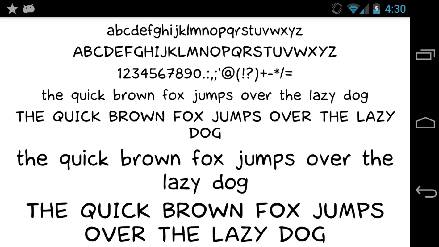 Hand Fonts 50 for Android: Transform Messages Visually