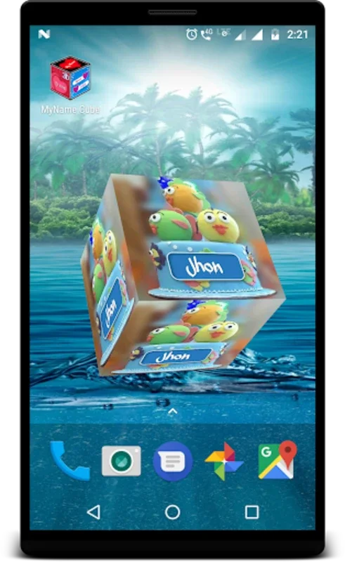 MyName Cube for Android - Customize Your Screen with 3D Name Cube