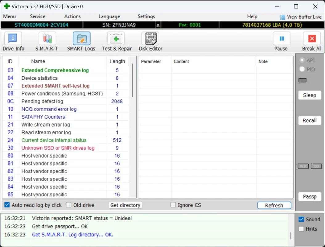 Victoria HDD/SSD for Windows - Comprehensive Storage Analysis