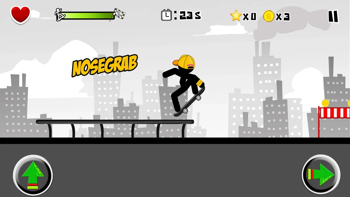 Stickman Skate 360 Epic City for Android - Thrilling Skateboarding Game