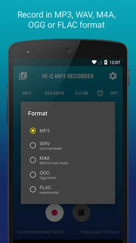 Hi-Q MP3 Rec (Free) for Android: Superior Voice Recording