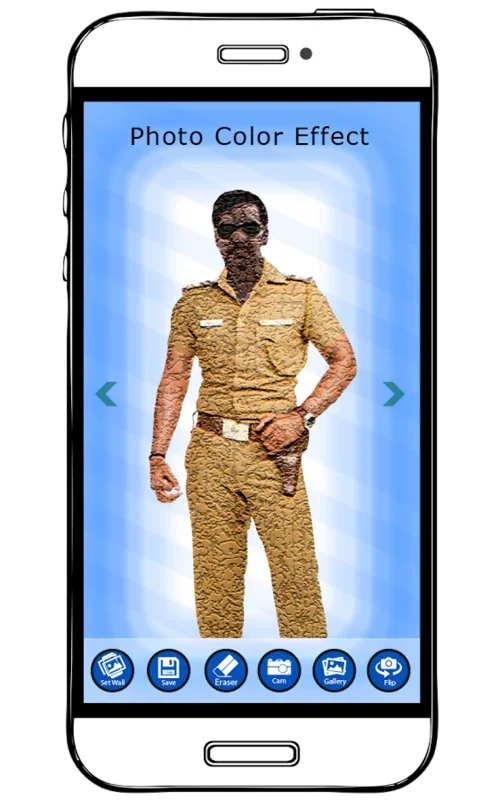 Men Police Dress Photo Suit for Android - Transform Yourself