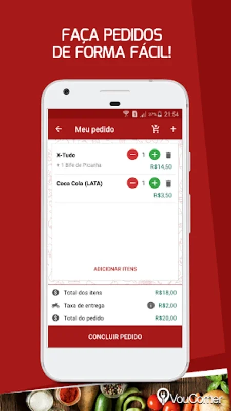 VouComer - Delivery de Comida for Android: Effortless Food Ordering