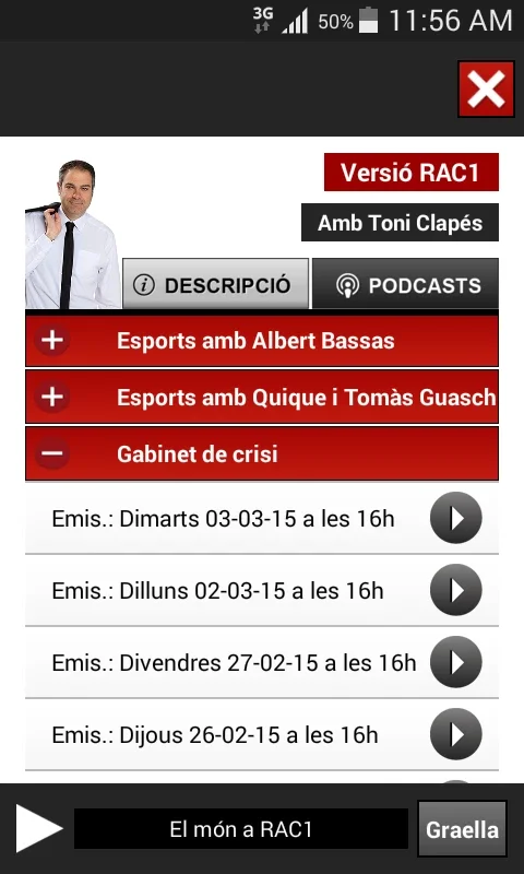 RAC1 for Android: Seamless Audio Entertainment