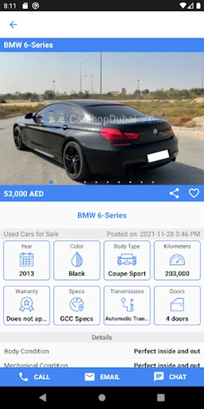 Car Shop Dubai for Android - Simplify Car Buying & Selling